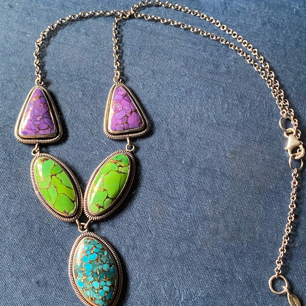 Multi-Colored Turquoise Necklace. - image 1